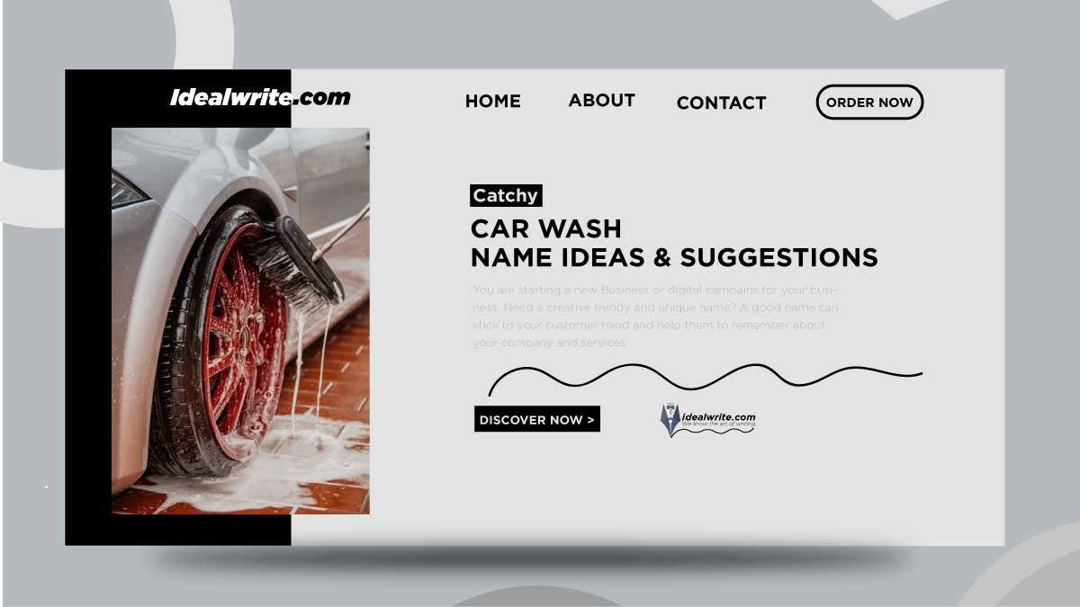 123 Catchy Car Wash names ideas for new Startups Idealwrite 123 Catchy Car Wash names ideas for new Startups Idealwrite